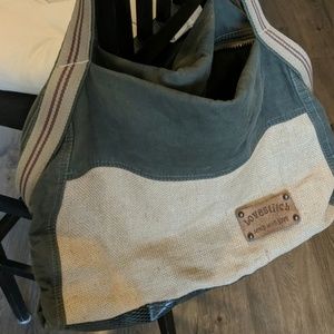 Sun Valley Organic Cotton, Burlap Boho Bag
